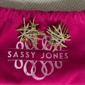 Sassy Jones Origami Studs - Gold Earrings